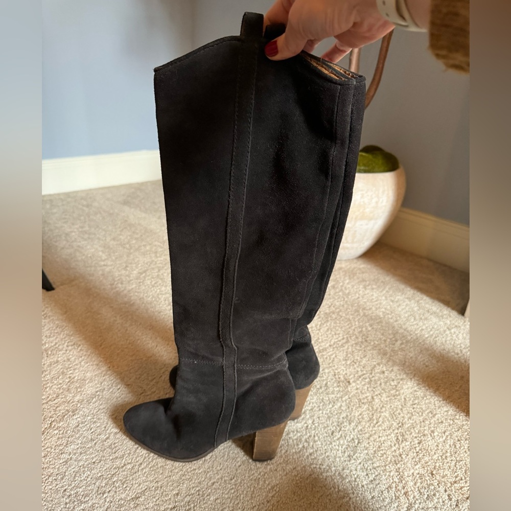 Dolce Vita pull on knee high block heel boots